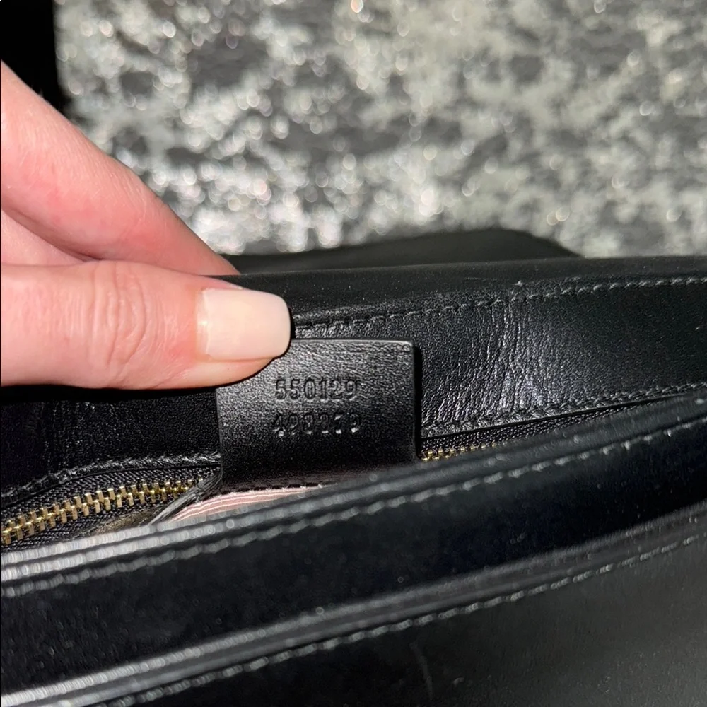 Gucci Black and Gold Clutch with Iconic GG Logo - Picture 4 of 7